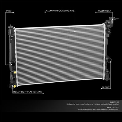 13695 Factory Replacement Radiator <BR>19-24 Lexus ES300h, 18-24 Toyota Camry, 22-24 RAV4
