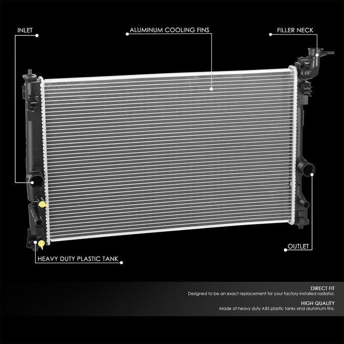 13695 Factory Replacement Radiator <BR>19-24 Lexus ES300h, 18-24 Toyota Camry, 22-24 RAV4