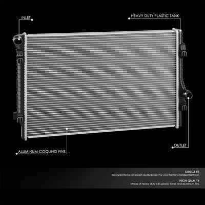 13703 Replacement Radiator<br>15-21 Volkswagen Golf, 18-22 GTI, Tiguan