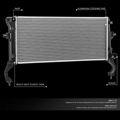 13710 Replacement Radiator<br>17-20 Hyundai Elantra, 19-22 Kia Forte 1.6L 2.0L