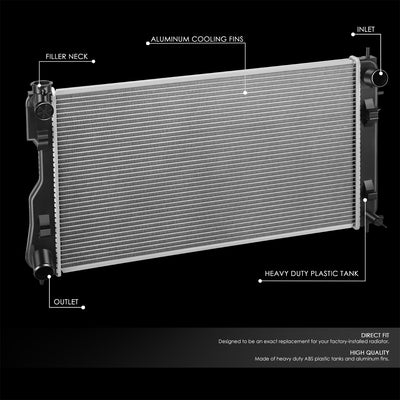 13748 Replacement Radiator<br>17-23 Subaru Impreza, 18-23 Crosstrek
