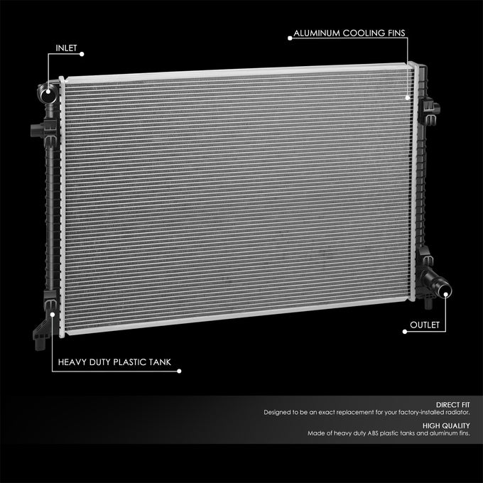 13755 Replacement Radiator<br>18-23 Volkswagen Atlas, 20-23 Atlas Cross Sport