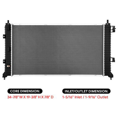 13767 Replacement Radiator<br>19-26 GMC Sierra 1500, Chevy Silverado 1500, 1500LTD