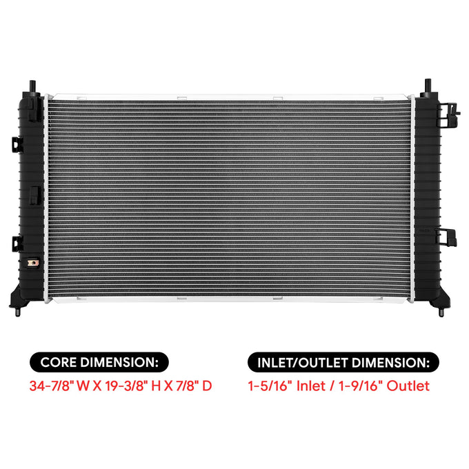 13767 Replacement Radiator<br>19-26 GMC Sierra 1500, Chevy Silverado 1500, 1500LTD