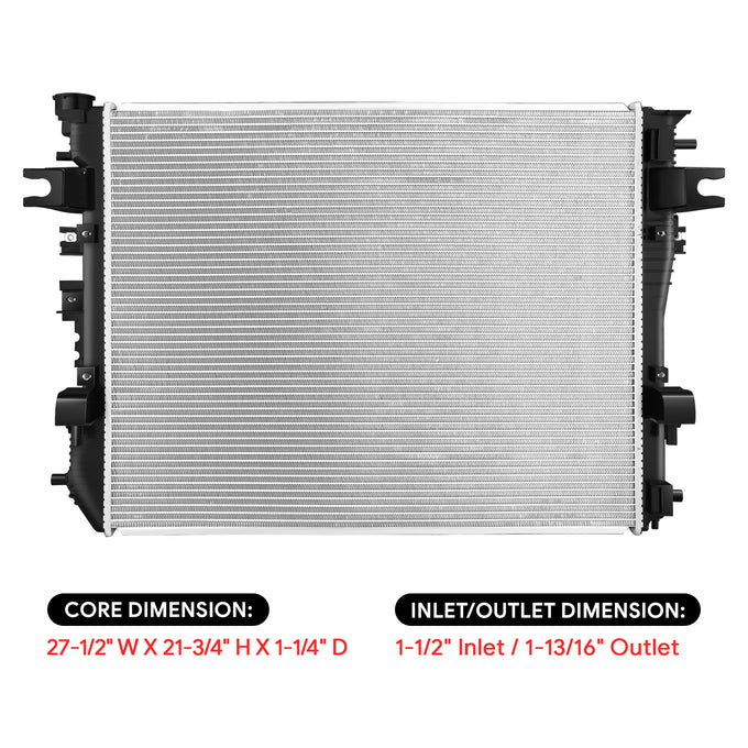 13772 Replacement Radiator<br>19-24 Ram 1500, 22-24 1500 Classic