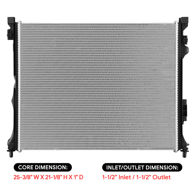 13803 Replacement Radiator<br>20-26 Mercedes-Benz GLE450 GLS450 G550 GLE350 GLE450e