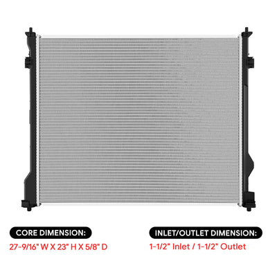 13842 Replacement Radiator<br>20-25 Toyota Highlander, 24-26 Grand Highlander