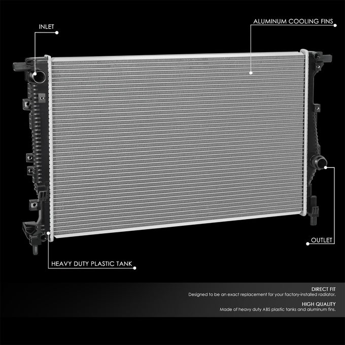 13847 Replacement Radiator <br> 19-23 Jeep Cherokee