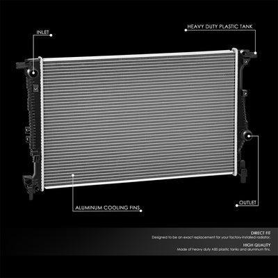 13848 Replacement Radiator <br> 19-23 Jeep Cherokee