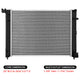 13852 Replacement Radiator<br>20-25 Nissan Sentra