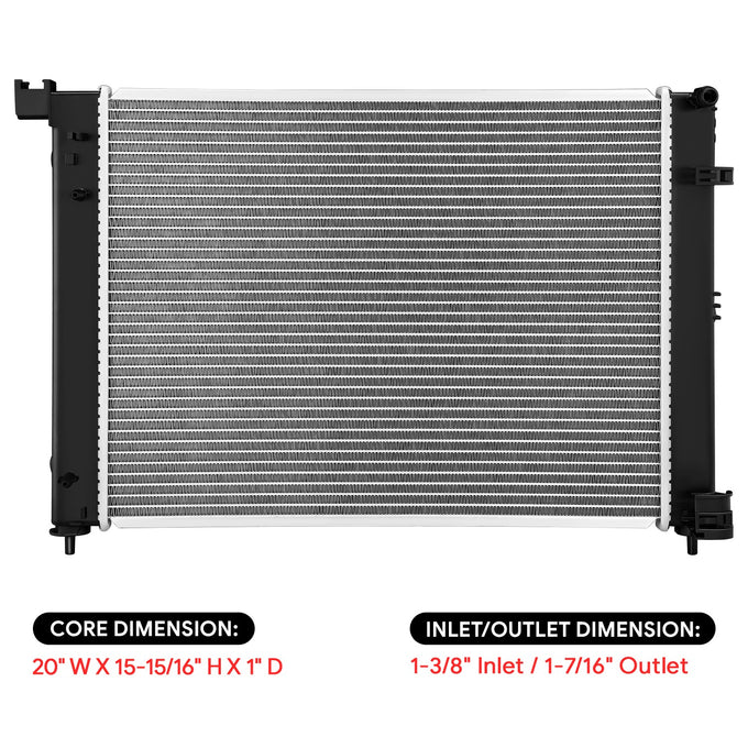 13852 Replacement Radiator<br>20-25 Nissan Sentra