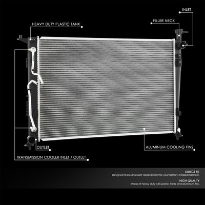Factory Style Aluminum Core Radiator <BR>20-24 Hyundai Palisade