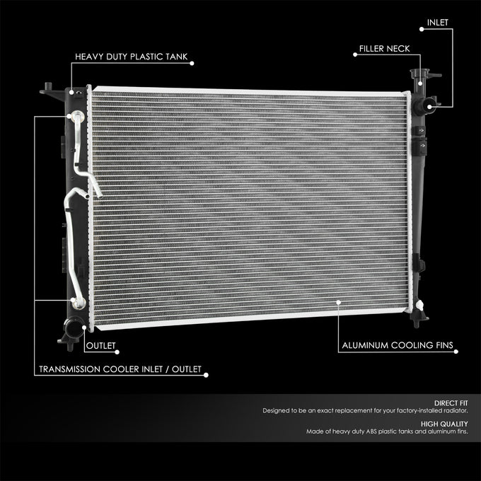 Factory Style Aluminum Core Radiator <BR>20-24 Hyundai Palisade