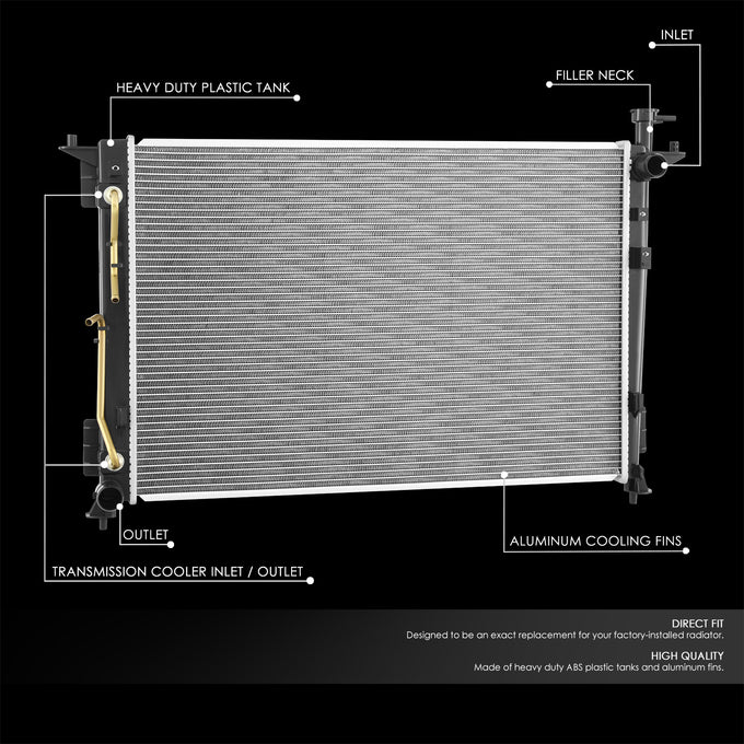 Factory Style Aluminum Core Radiator <BR>20-24 Kia Telluride