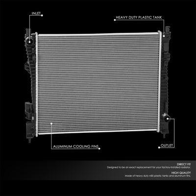 13864 Replacement Radiator <br> 16-20 Dodge Durango