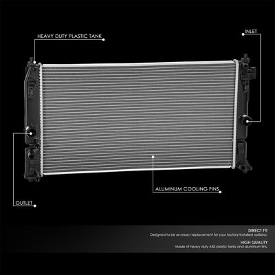 13869 Replacement Radiator <br> 16-21 Toyota Corolla, Prius Prime