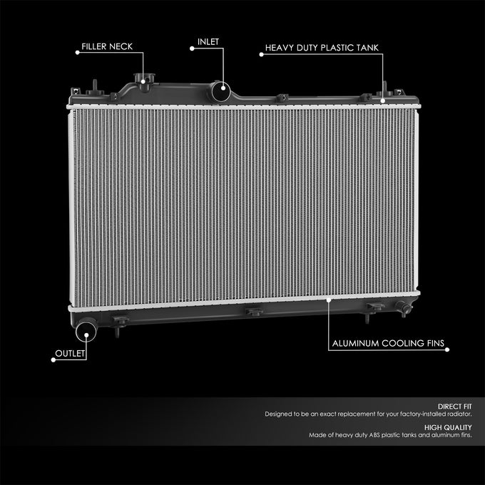 13870 Replacement Radiator<br>20-24 Subaru Legacy, Outback