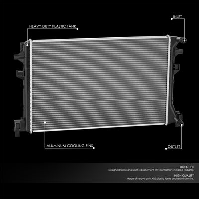 13881 Replacement Radiator <br> 15-16 Audi A3, 19-23 Volkswagen Jetta, Taos