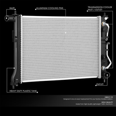 13890 Replacement Radiator<br>20-26 Hyundai Venue