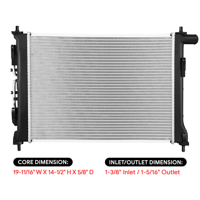 13890 Replacement Radiator<br>20-26 Hyundai Venue