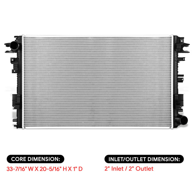 13895 Replacement Radiator Core Thickness (In):1<br>19-24 Ram 2500 3500