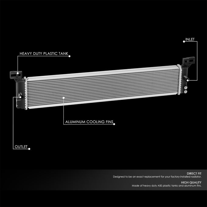 13907 Replacement Radiator <br> 20-24 Toyota Highlander, Sienna, Grand Highlander