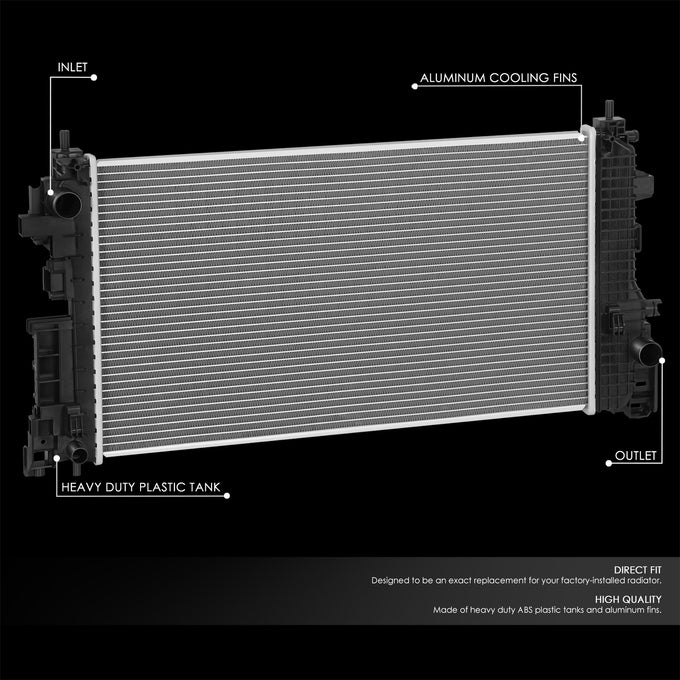 13909 Replacement Radiator <br> 21-25 Chevy Trailblazer, 20-25 Buick Encore GX