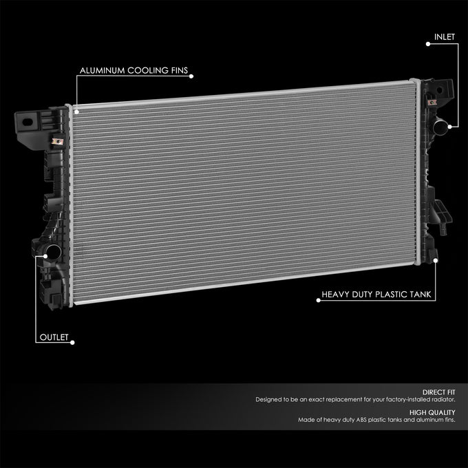 13914 Replacement Radiator <br> 21-24 Ford F-150 3.5L V6