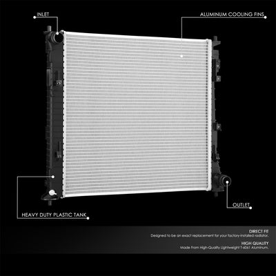 13918 Replacement Radiator<br>21-24 Hyundai Santa Fe, 21-24 Kia Sorento