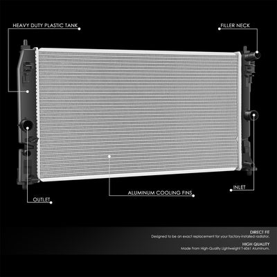 13922 Replacement Radiator<br>20-26 Lexus UX250h, UX300h, 20-22 Toyota Corolla, Prius