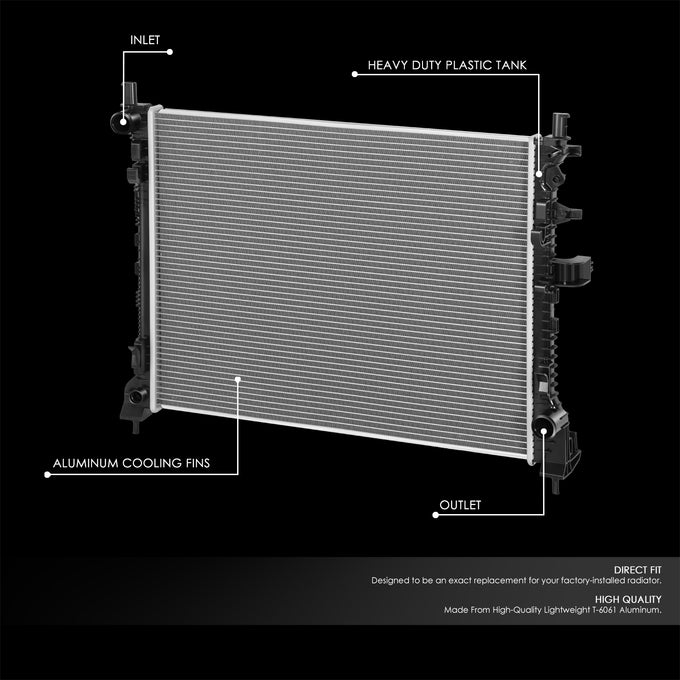 13924 Replacement Radiator <br> 21-24 Dodge Durango