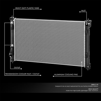 13929 Replacement Radiator <br> 21-23 Nissan Rogue
