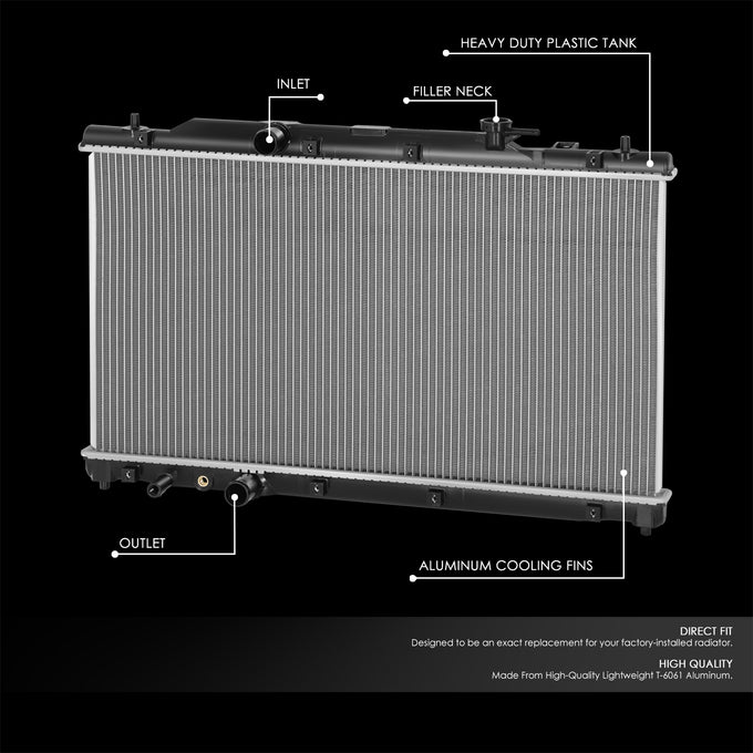 13932 Replacement Radiator <br> 22-24 Honda Civic, Accord, Acura Integra
