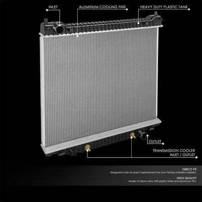 1724 Replacement Radiator <br> 95-96 Ford E-350 Econoline Club Wagon