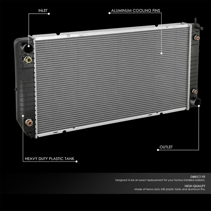 2043 Replacement Radiator <br> 96-02 Chevy/GMC Express Savana 2500 3500