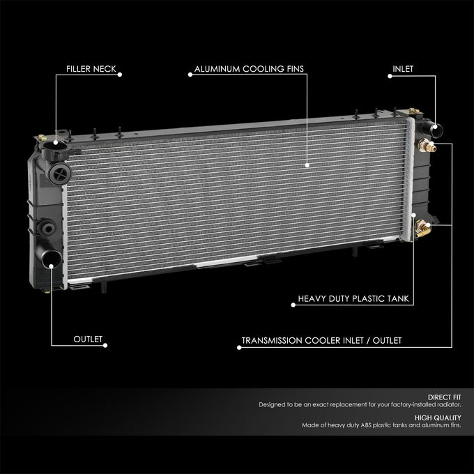 2340 Replacement Radiator <br> 91-01 Jeep Cherokee 4.0L