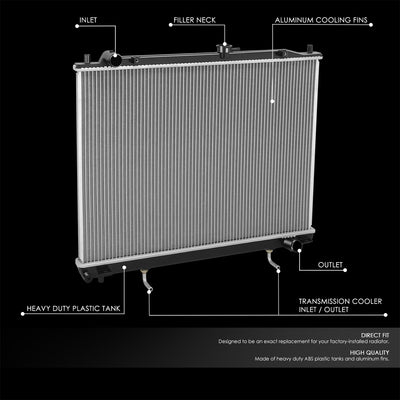 2468 Replacement Radiator <br> 01-02 Mitsubishi Montero