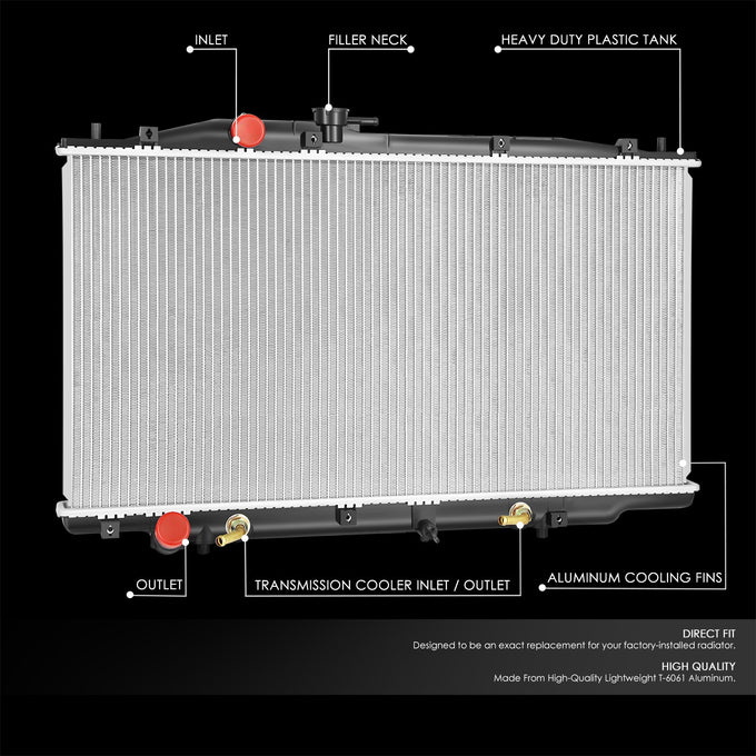 2571 Replacement Radiator<br>05-07 Honda Accord V6 Hybrid