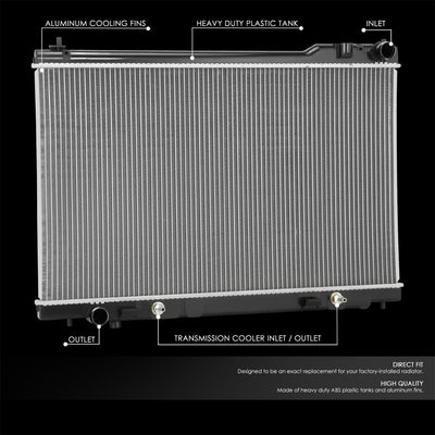 Factory Style Aluminum Core Radiator <BR>03-08 Infiniti FX45