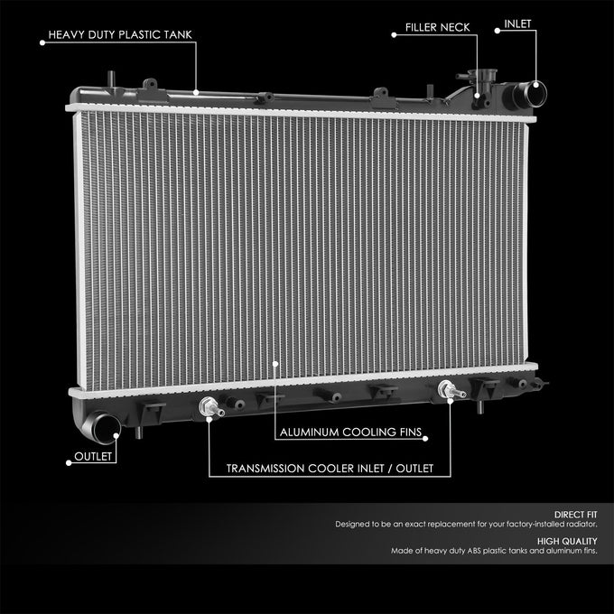 2674 Replacement Radiator <br> 03-05 Subaru Forester 2.5L