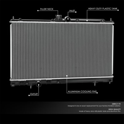 2676 Replacement Radiator <br>03-06 Mitsubishi Lancer