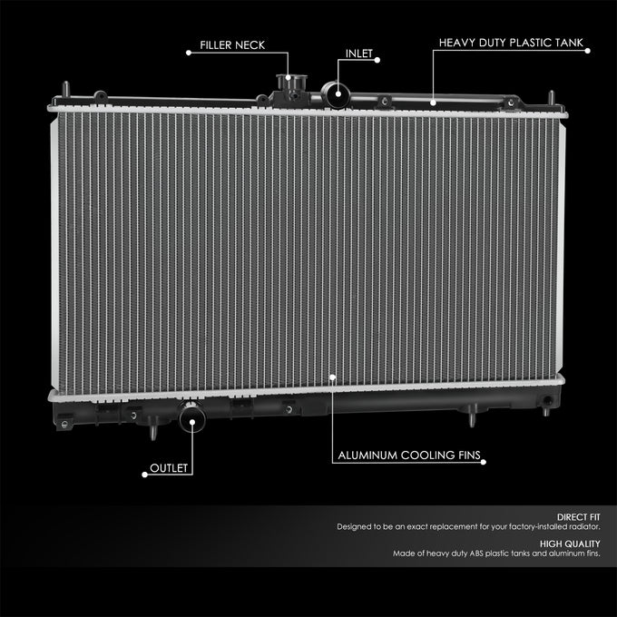 2676 Replacement Radiator <br>03-06 Mitsubishi Lancer