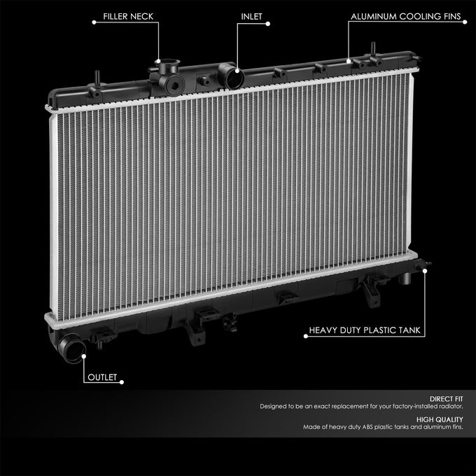 2704 Replacement Radiator <br> 03-07 Subaru Impreza Baja, 05-06 Saab 9-2X
