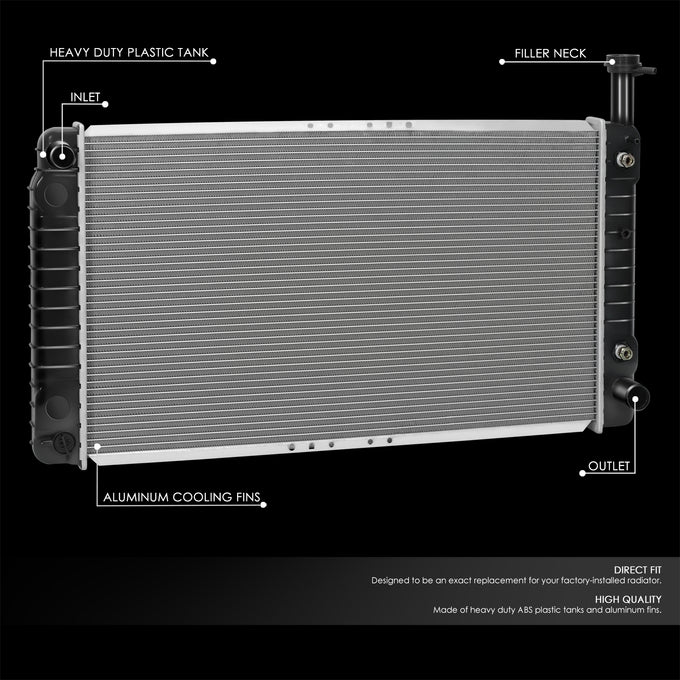 2712 Replacement Radiator <br>03-05 Chevy/GMC Express Savana 1500 2500