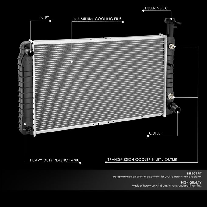 2792 Replacement Radiator <br> 04-14 Chevy/GMC Express Savana 1500 2500
