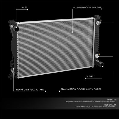 2828 Replacement Radiator <br> 05-10 Audi A6