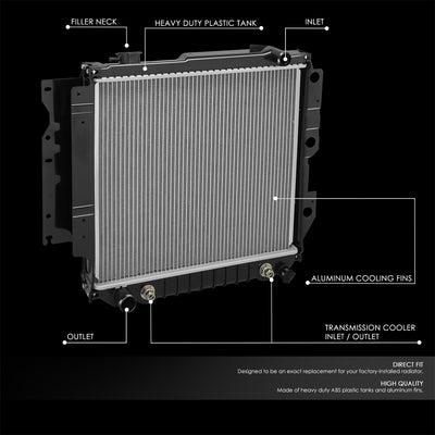 2841 Replacement Radiator <br> 05-06 Jeep Wrangler