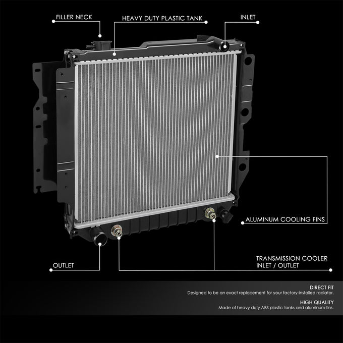 2841 Replacement Radiator <br> 05-06 Jeep Wrangler