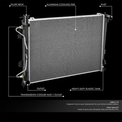 2961 Replacement Radiator <br> 07-12 Kia Rondo