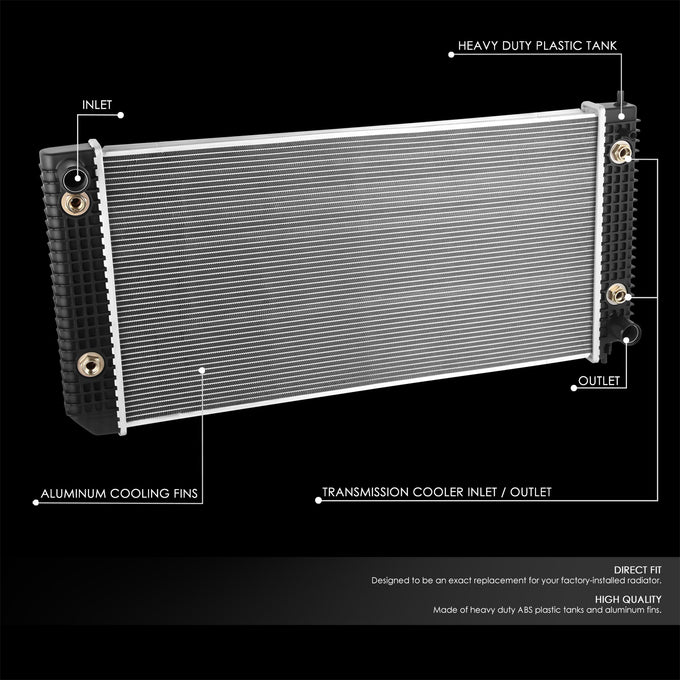 Factory Style Aluminum Radiator <br>03-07 Chevy/GMC C4500 C5500 C6500 C7500